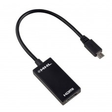 Adaptor MHL DeTech, cablu micro USB 5 pin (telefon/ tableta) la HDMI (televizor), microUSB