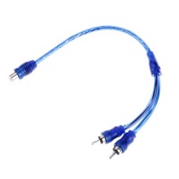 Cablu adaptor audio Spliter RCA 2 Tata la 1 mama, 30cm, Stereo