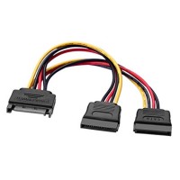 Cablu alimentare s-ata - 2 x SATA, 20cm, multiplicator/ prelungitor/ spliter/splitter sata Cablu alimentare s-ata - 2 x SATA, 20cm, multiplicator/ prelungitor/ spliter/splitter sata