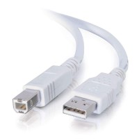 Cablu Imprimanta USB 2.0 tata  A-B, 1.5m, bobina antiparaziti, Alb