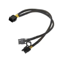 Cablu Active, adaptor alimentare placa video pci-e 8 pini mama la 2 x 6+2pini tata, multiplicator/ prelungitor spliter/splitter pcie 8 pini, extensie pentru sursa, 20cm