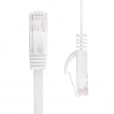 Cablu retea cat6 Plat DeTech, 5M, UTP, albastru, mufat 2 x rj45 cat.6 