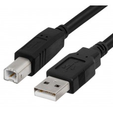 Cablu Imprimanta USB 2.0 A-B, 1.5m, Active, bobina antiparaziti, ambalaj individual, negru 
