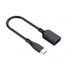 Cablu Adaptor mufa USB 3.1 Type-C tata la USB mama OTG, 15cm
