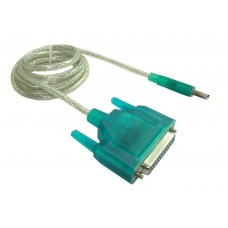 Cablu adaptor USB tata la port Paralel 25 pin d-sub, db25, interfata paralela bidirectionala, 1.5m