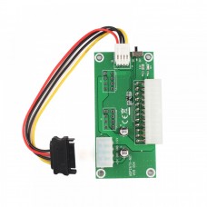 Placa adaptor sursa ATX 24 pini, conectare/ sincronizare doua surse pentru mining, molex 4 pin