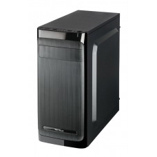 Carcasa fara sursa, Serioux Classic, Middle Tower, ATX/micro/ITX, 2xUSB2.0, HD audio, 2.7kg, negru, ventilator 120mm inclus