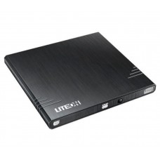 DVD-Writer extern USB, LiteOn, Super-Slim, ultra-light, negru, dvd-rw