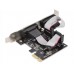 Placa PCI-Express 1.0 adaptor la 2 x Port Serial 9 pin RS232, pci-e la 9pin rs 232 