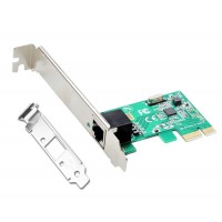 Placa Retea Gigabit Ethernet, Active, internet 10/100/1000M, PCI-e, 1Gb, chip rtl8168e, low profile bracket inclus