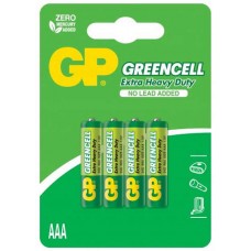 Baterii Greencell AAA / R3, 1.5v, Zinc, Set Blister cu 4 buc.