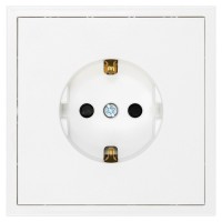 Priza simpla incastrabila SLIM, protectie copii, impamantare, SCHUKO 16A, 250V, alb mat Priza simpla incastrabila SLIM, protectie copii, impamantare, SCHUKO 16A, 250V, alb mat