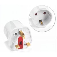 Adaptor priza Europa EU la UK Anglia, ACTIVE, 13A, pentru stechere EU la prize Regatul Unit