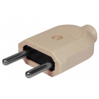 Stecher tata Active, fara impamantare, curent 250V/10A, 2 fire