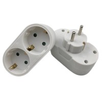 Dublu Stecher, Active, 2 Prize mama cu impamantare, protectie copii, curent 250V/16A/3500W