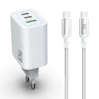 Incarcator retea 3 in 1 Smart 65w, Active, Incarcare rapida PD, QC 3.0, 1 x Type-C 65W, 1 x USB C 20W, 1 x USB QC 18W, cablu date, incarcare PD USB-C 1m inclus Incarcator retea 3 in 1 Smart 65w, Active, Incarcare rapida PD, QC 3.0, 1 x Type-C 65W, 1 x USB C 20W, 1 x USB QC 18W, cablu date, incarcare PD USB-C 1m inclus