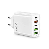 Incarcator retea 3 in 1 Smart 65w, Active, Incarcare rapida PD, QC 3.0, 1 x Type-C 65W, 1 x USB C 20W, 1 x USB QC 18W,  2 x USB A