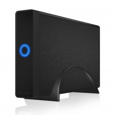Carcasa Rack Extern Hard Disk 3.5" ICY BOX, USB 3.0, NEGRU, hdd SATA, alimentare externa, Aluminiu