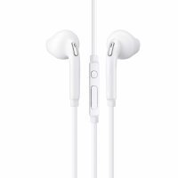 Casti cu microfon in ureche pentru Telefon, Active, alb, lungime cablu 1m