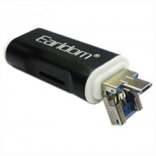 Card Reader 2 in 1 Earldom ET-OT25 OTG, USB 2.0 + micro USB, cititor extern carduri microSD, 480 Mb/s, calitate deosebita 