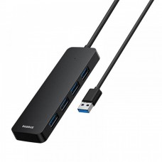 Hub usb 3.0 cu 4 porturi, cablu 1m, adaptor multiplicator,  5 GB/S
