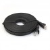 Cablu retea cat6 Plat ACTIVE, 10M, UTP, negru, mufat 2 x rj45 cat.6 