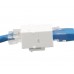 Adaptor / Mufa de prelungire cablu retea cat6, UTP / FTP / RJ45, Active, mama-mama, prelungitor cablu internet cat.6 gigabit coupler, contacte aurite