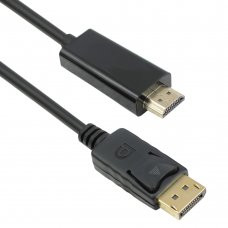 Cablu DisplayPort (DP) la HDMI DeTech, 3m, tata, calitate deosebita