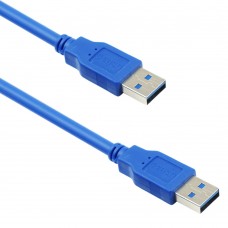 Cablu date USB 3.0 tata-tata, 3m, albastru